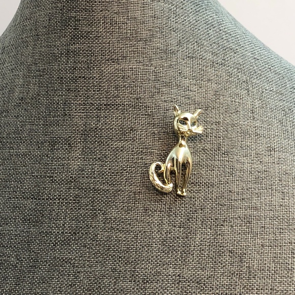 Gerry's Cat Brooch/Pin Gold Tone - Picture 3 of 6